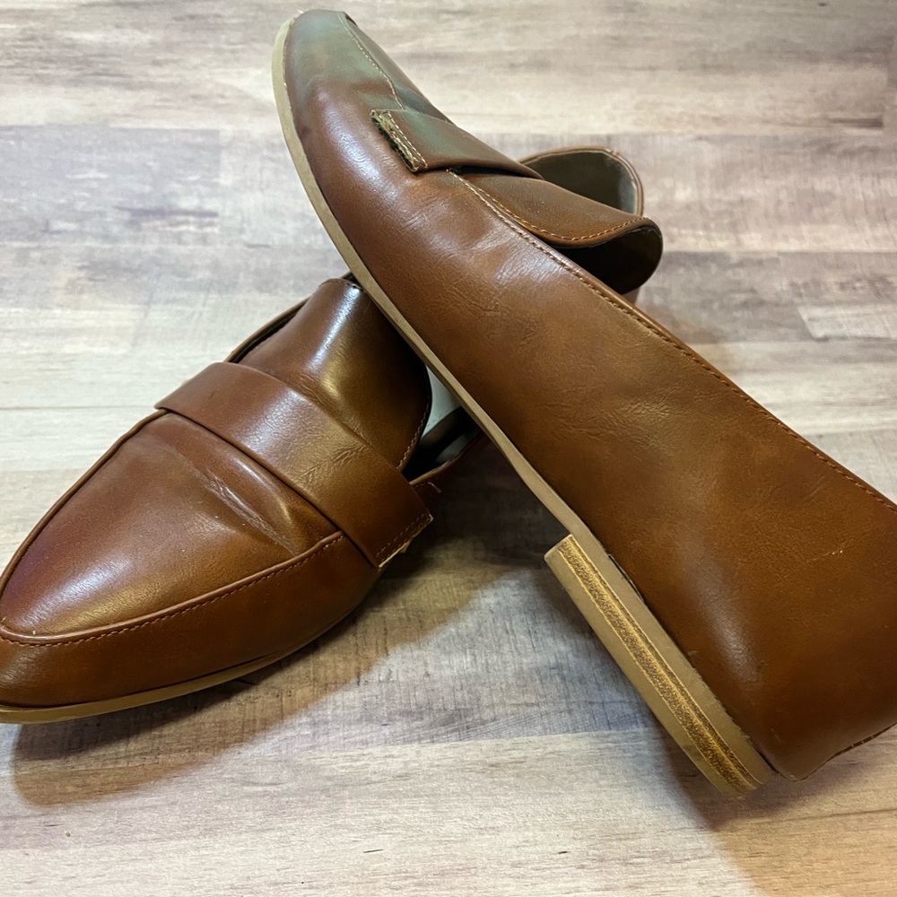 JustFab Tan Flats